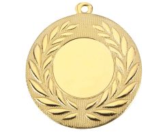 Personalisierbare Medaille mit Lorbeerkranz-Rand Ø 50 mm