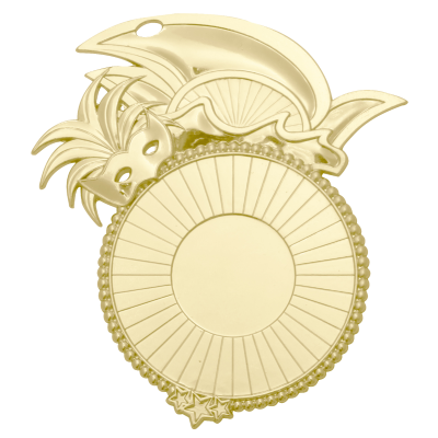 Goldene Karneval-Medaille − Ø 80 mm