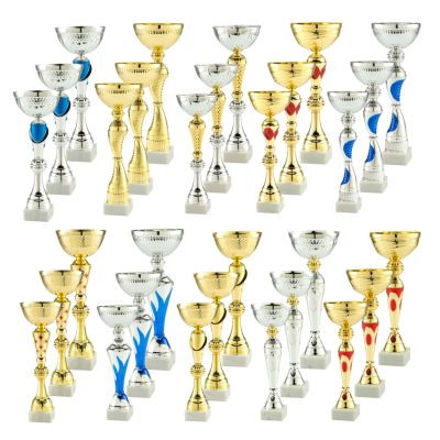 Sparpaket Pokalserie Joan mit 30 Pokalen in Silber und Gold