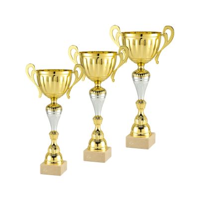 Sparpaket Pokalserie Marieke mit drei Pokalen Gold / Silber − 37,5–47,5 cm