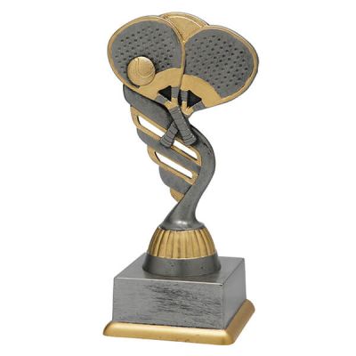 Antiek zilveren padel trofee standaard